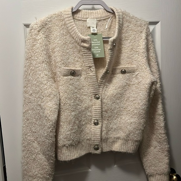 H & M SWEATER CARDIGAN SIZE M NWT - Picture 1 of 6